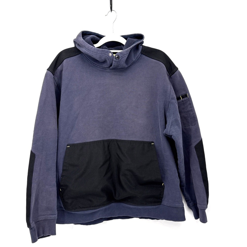 DULUTH TRADING TRADETEK Heavyweight Hoodie Mens XL Blue‎ Relaxed Fit Workwear
